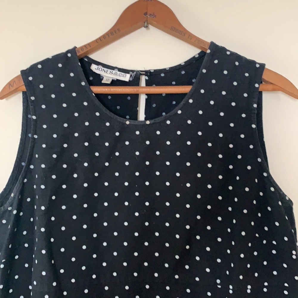 Jones & Co polka dot sleeves dress